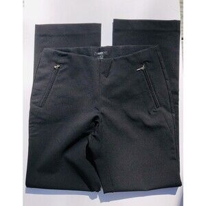 Alfani Women's Pants Size PP Black High Waist Elastic, two pockets with zipper
